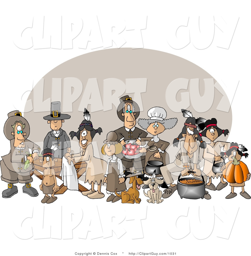 People At Thanksgiving Dinner Feast Royalty Free Clip Art   Male    