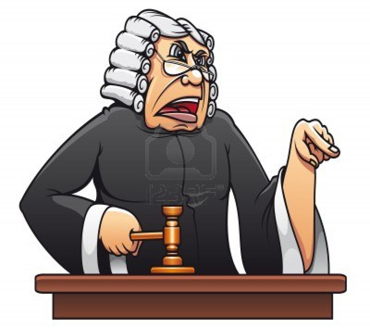 10859198 Judge With Gavel For Law Concept Design In Cartoon Style
