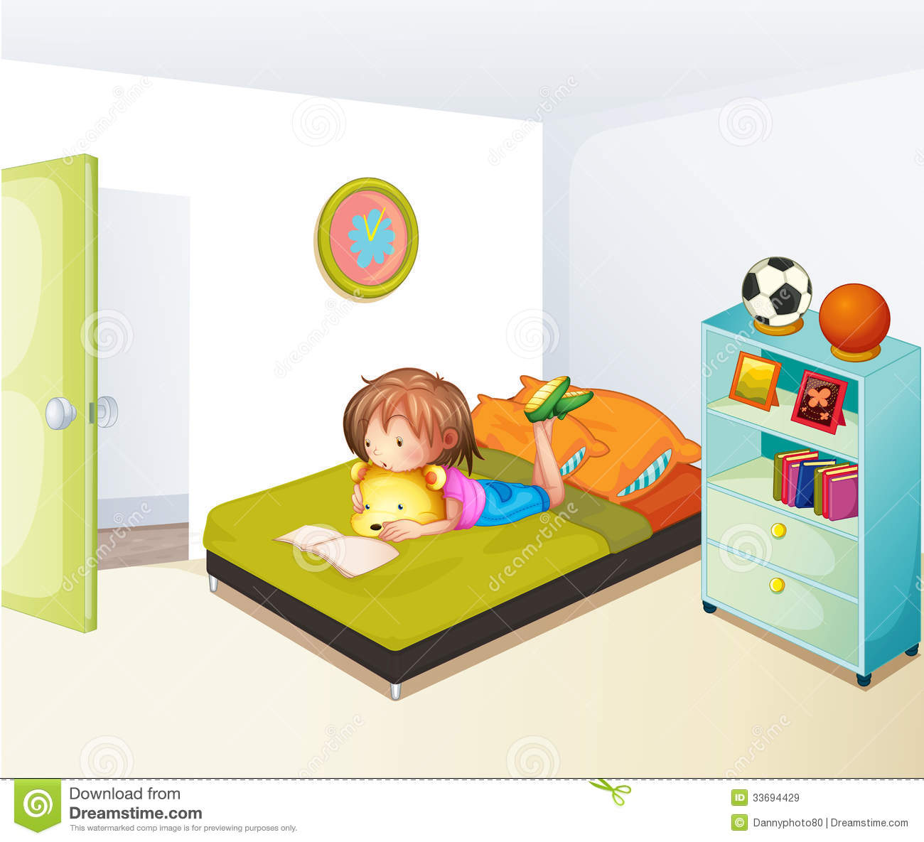 Girl Cleaning Room Clipart Kids Cleaning