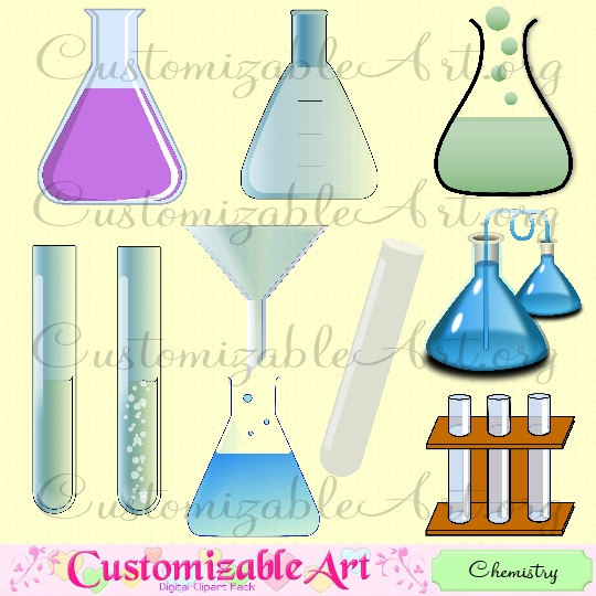 Teaching Lab Clipart Flask Test Tube Funnel Chemical Reaction Images