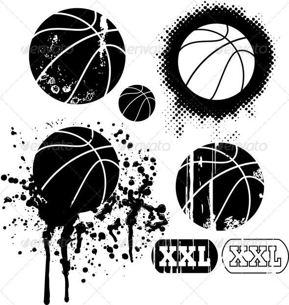 Stock Vector   Graphicriver Basketball Grunge Designs 6210178