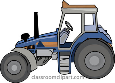 Construction   Tractor 40722   Classroom Clipart