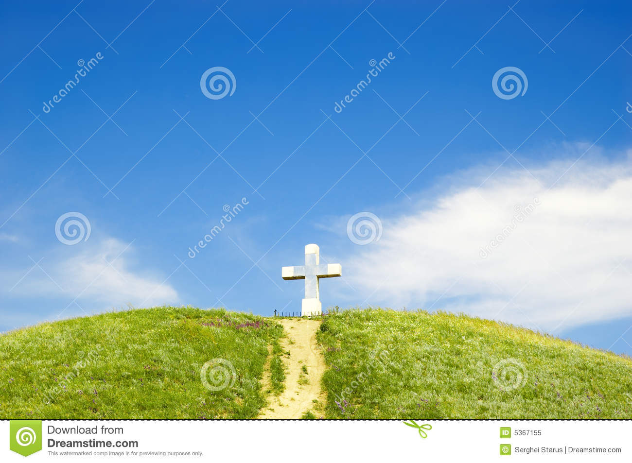 Path To The Cross Royalty Free Stock Photo   Image  5367155