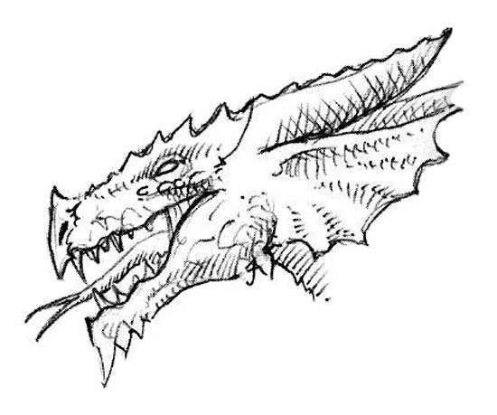 Flying Dragon Sketch   Clipart Panda   Free Clipart Images