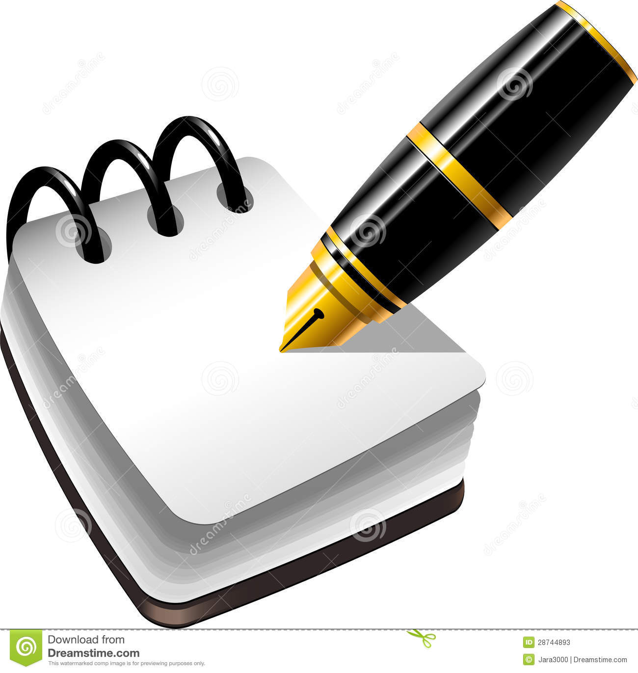 Notebook And Pen Stock Photos   Image  28744893