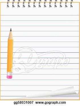 Notebook Paper Clipart Paper Notebook With Small Pen