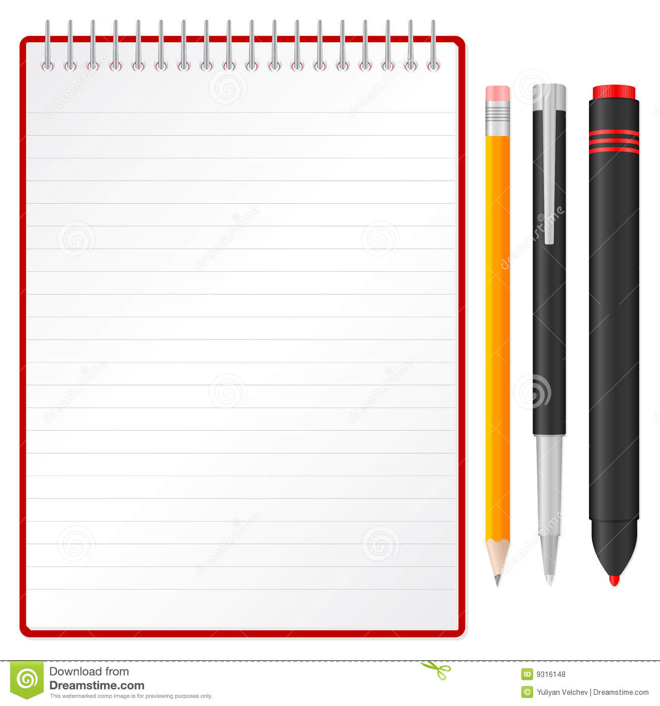 Notebook Pen Pencil Marker 9316148 Jpg