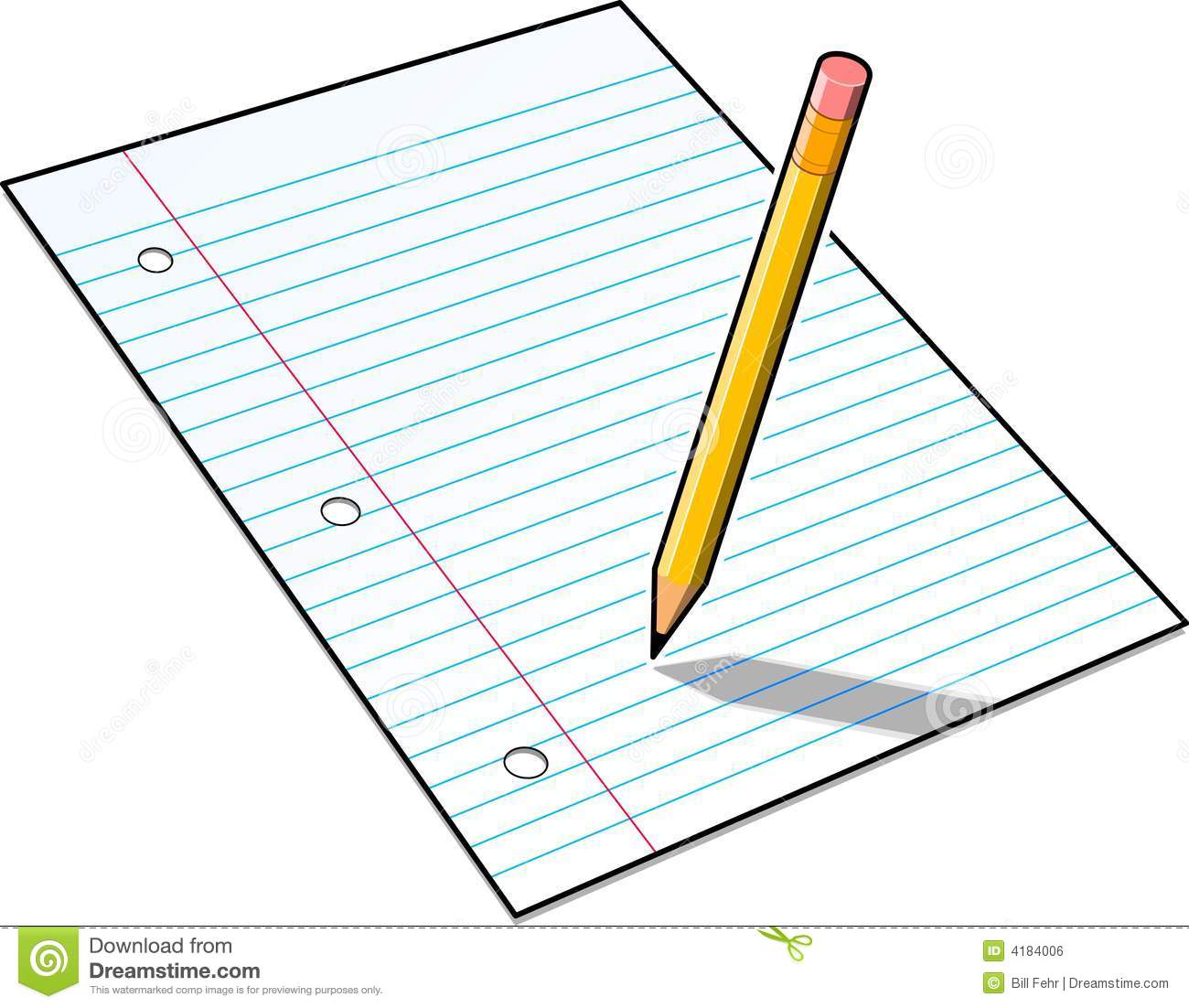 Pencil And Paper Royalty Free Stock Image   Image  4184006