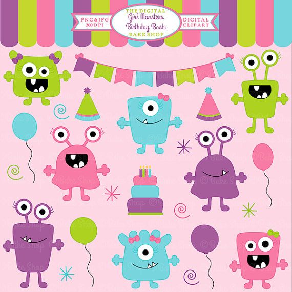 Clipart Monsters Monsters Birthday Monster Birthday Parties