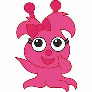 Cute Baby Girly Monsters Vector Clip Arts Illustration Image Online