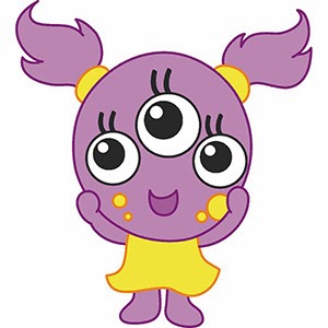 Cute Baby Girly Monsters Vector Clip Arts Illustration Image Online