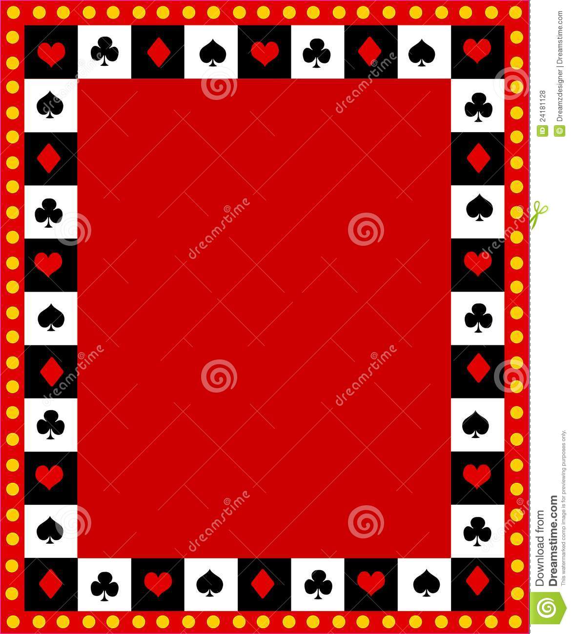 Playing Cards Clipart Border Poker Playing Cards Border