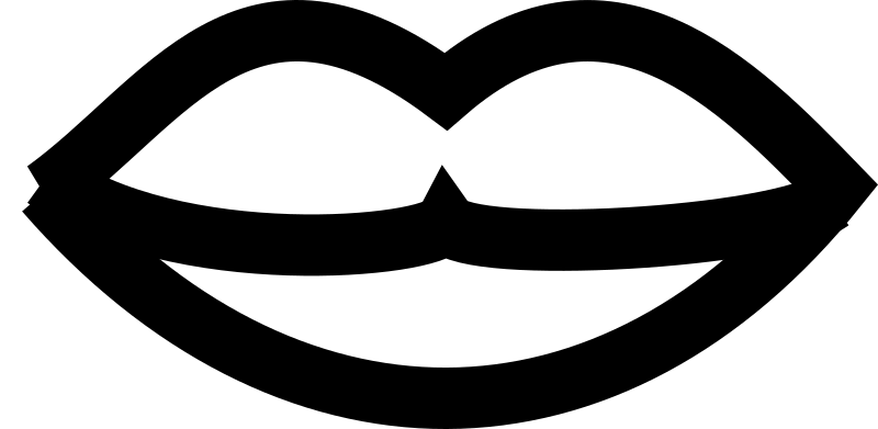 Simple Lips By Tavin   A Simple Kissing Mouthnote  Inkscape Renders    