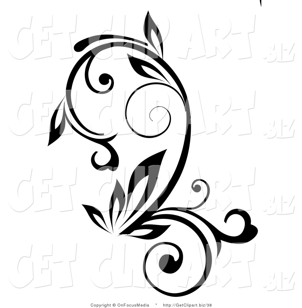 Plant Growing Black And White Clipart Royalty Free Stock Get Clipart