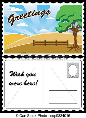 Postcard   Stock Illustration Royalty Free Illustrations Stock Clip