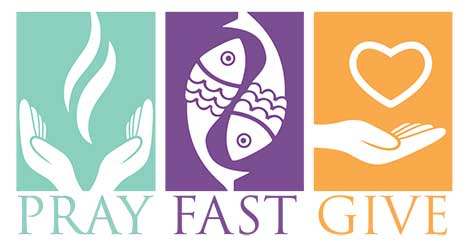Graphic From Catholic News Service Depicts The Three Pillars Of Lent