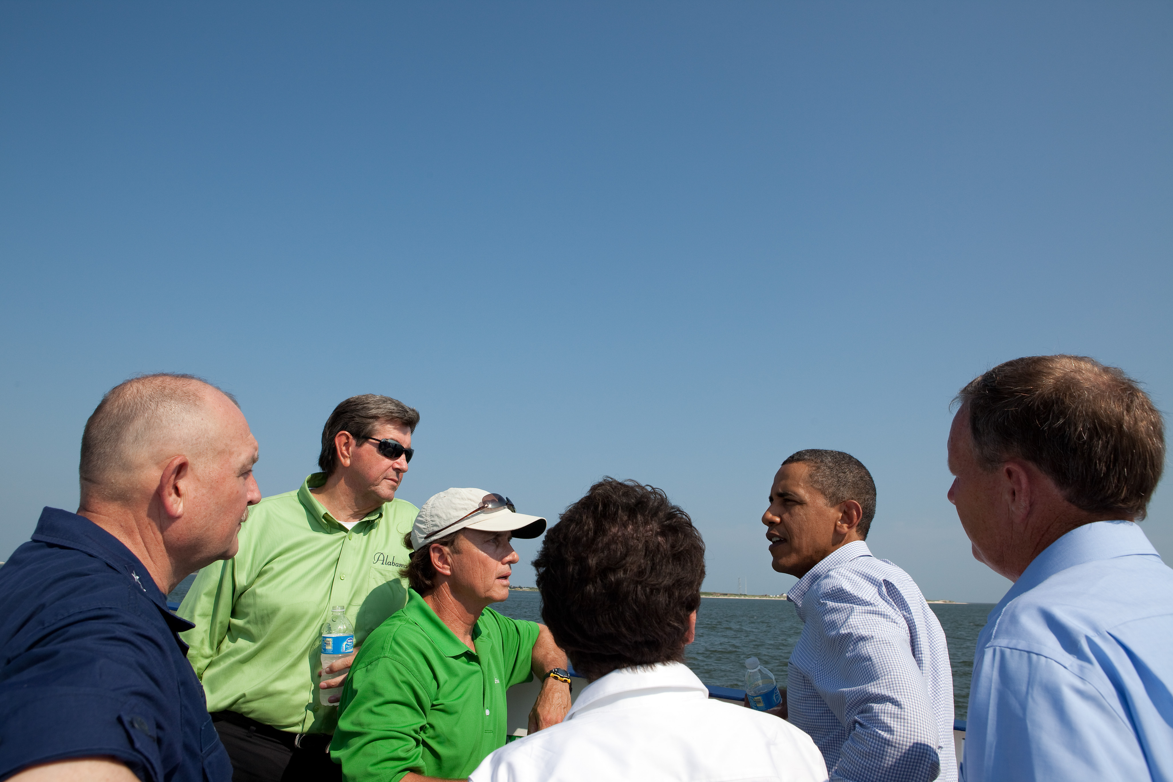     President Barack Obama Talks With Local Leaders About The Bp Oil Spill