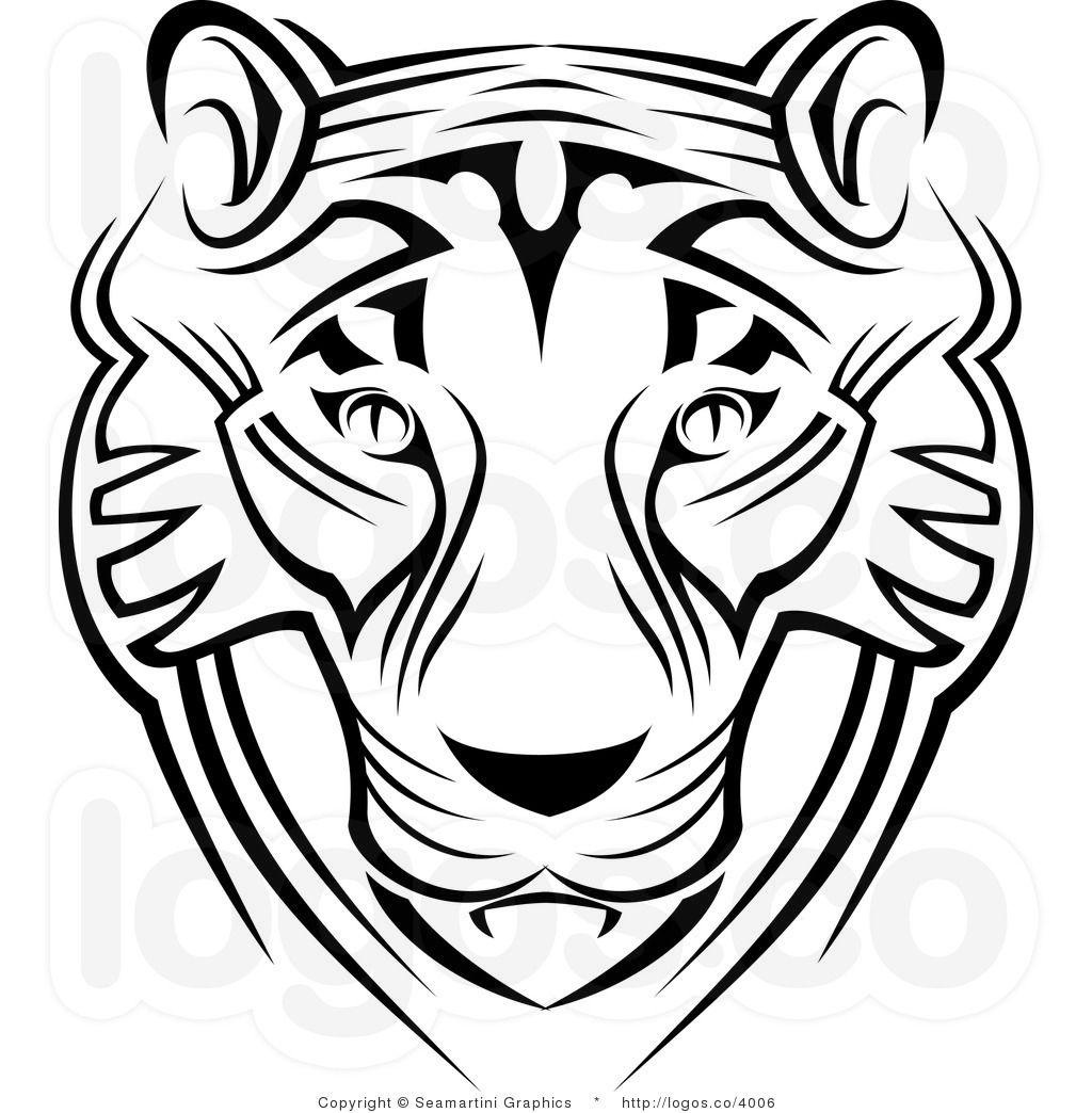Tiger Clipart Black And White Tiger Face Clipart Black And White