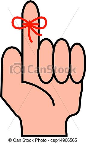 Clip Art Vector Of Fingers With A Ribbon Csp14966565   Search Clipart