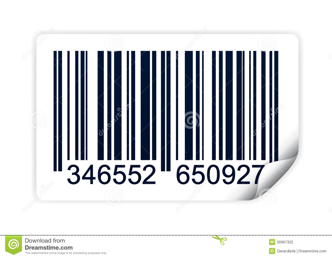 Illustration Of Barcode Isolated On White Background  Also Available