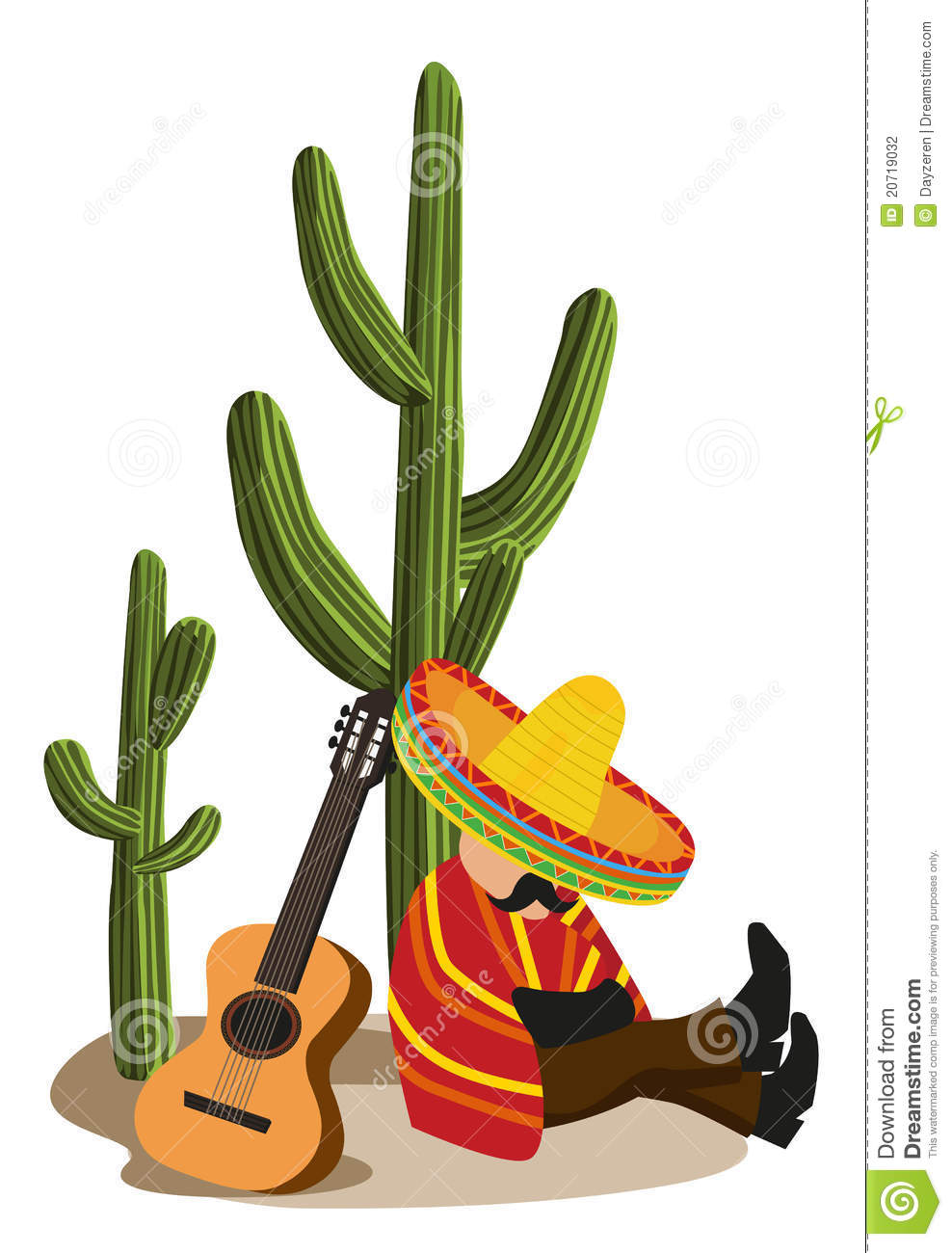 Mexican Cactus Clipart Mexican Napping