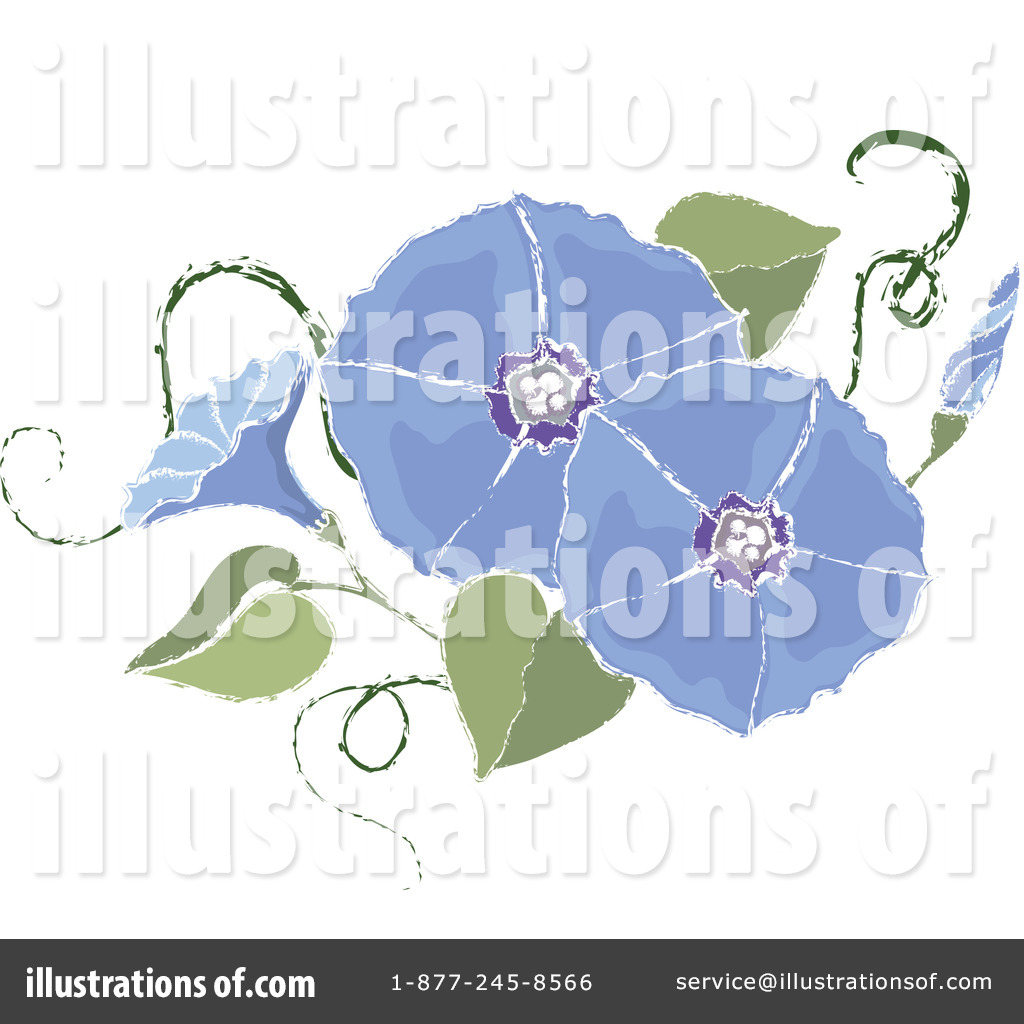 Free  Rf  Morning Glory Clipart Illustration  1079234 By Pams Clipart