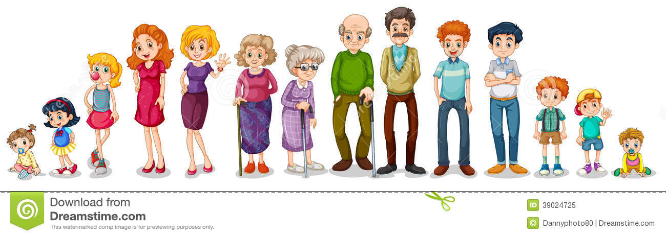 Large Family Clipart A Big Extended Family Royalty