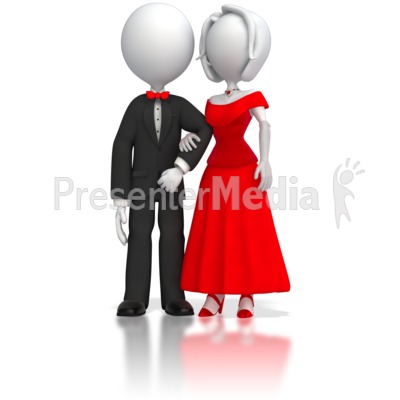 Fancy Stick Figure Couple   Holiday Seasonal Events   Great Clipart    