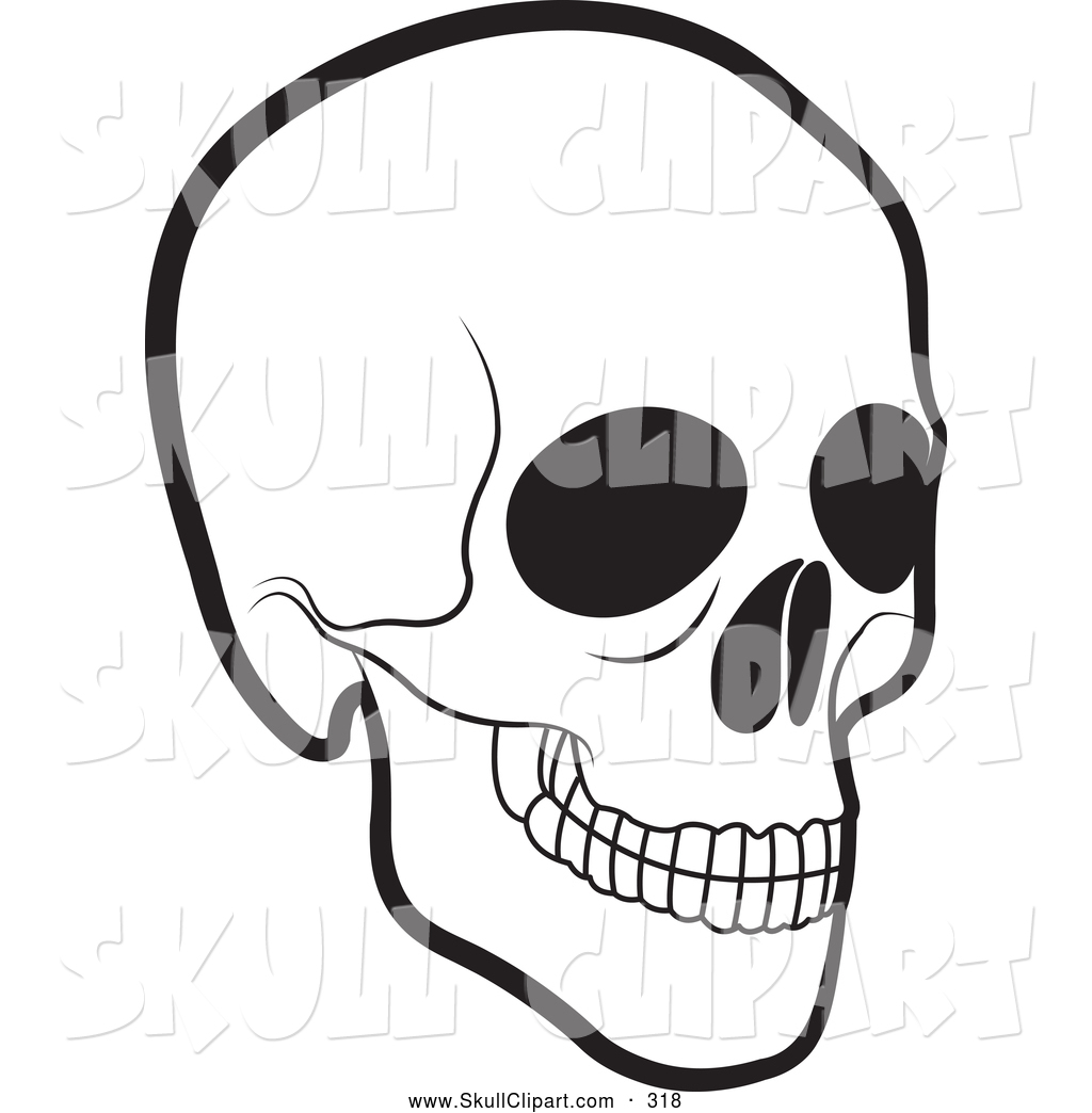 Black And White Human Skull Skull Clip Art Lal Perera