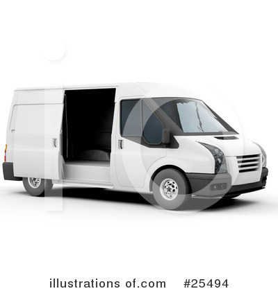 Royalty Free  Rf  Delivery Van Clipart Illustration By Kj Pargeter