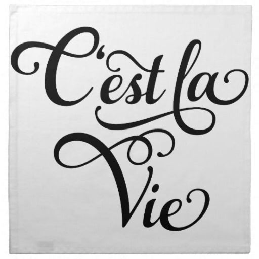 Est La Vie That S Life French Word Art Text