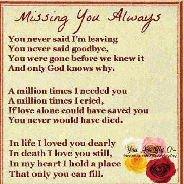 Missing You Always Mom 2yrs Ago Today 1 5 14