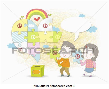 Putting The Voting Puzzle Together Ti066a0109   Search Vector Clipart