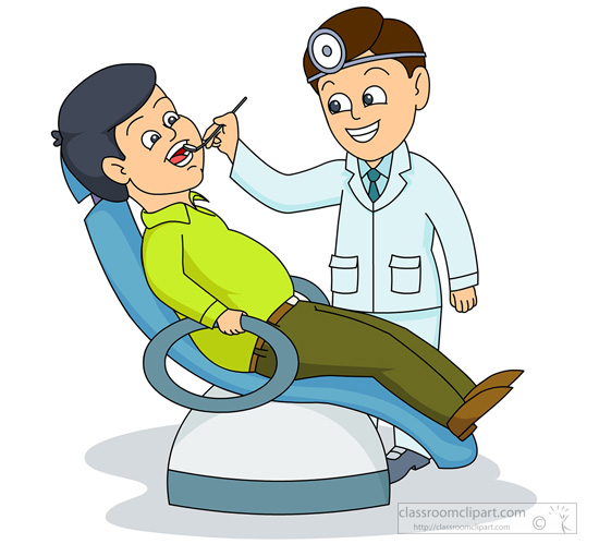 Dental   Dentist Examination Of Patient   Classroom Clipart