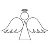 Simple Angel Clipart Clip Art Illustrations Images Graphics And