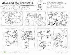 First Grade Fairy Tales Comprehension Worksheets  Jack And The