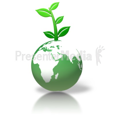 Green Earth Leaves Growing   Wildlife And Nature   Great Clipart For