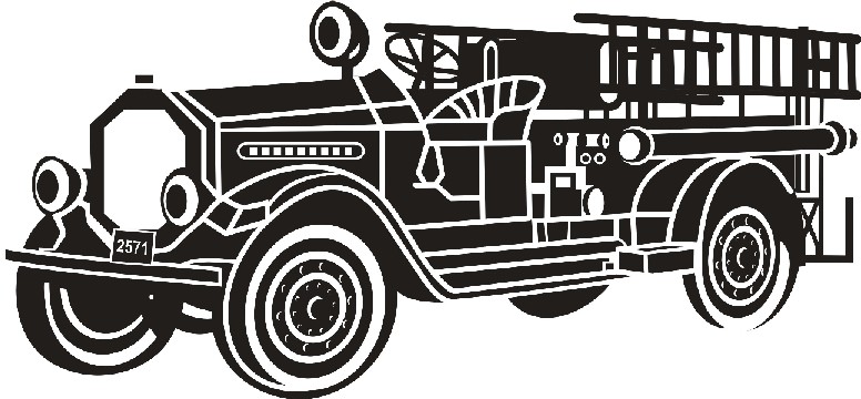 Vintage Fire Truck Clip Art