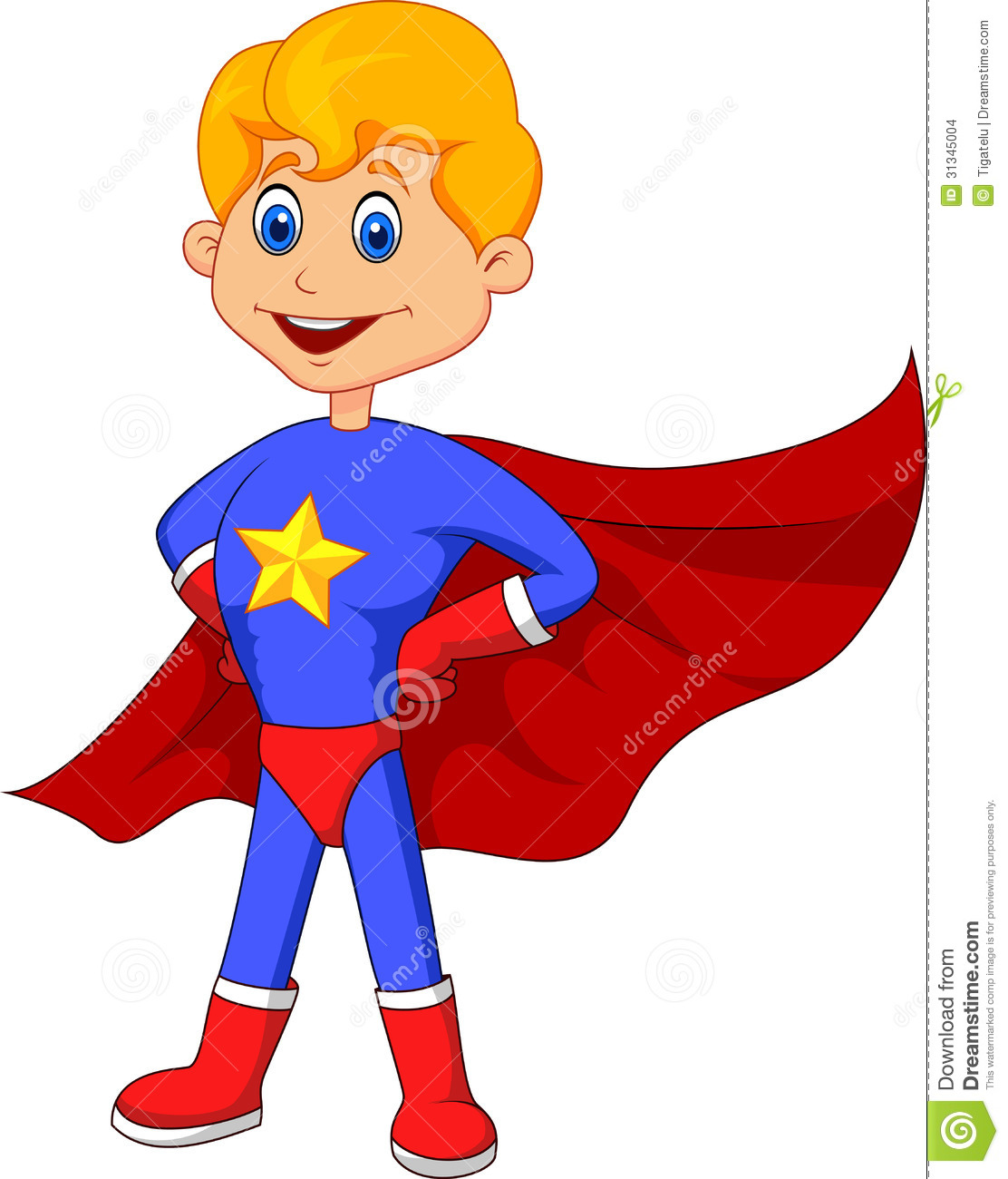 Boy Super Hero Clip Art