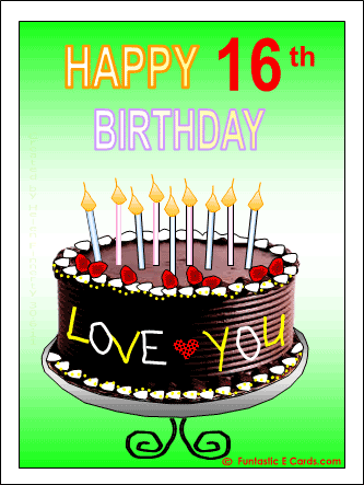 Free  Milestone Birthday Cards For 11 12 13 14 15 16 17 18 Year Olds