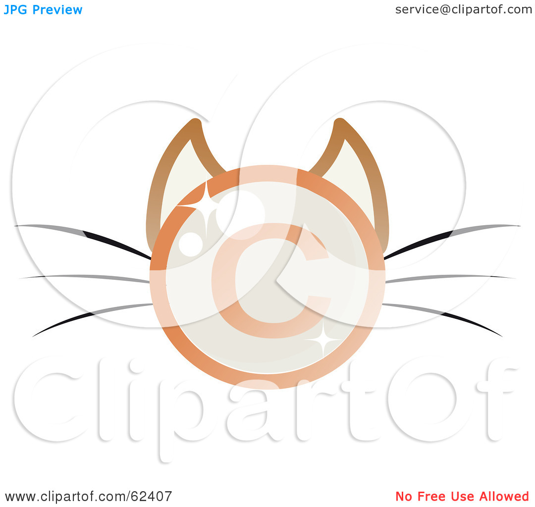 Royalty Free  Rf  Clipart Illustration Of A Shiny Copyright Symbol Cat