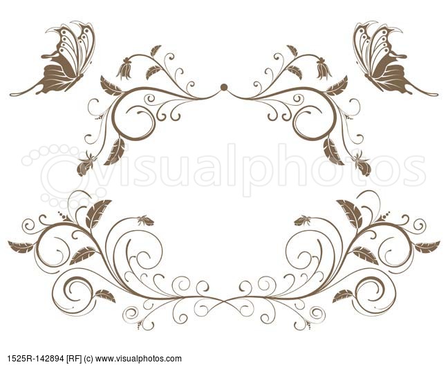 Collect Flower Border   Stock Photos   Royalty Free   Royalty Free    