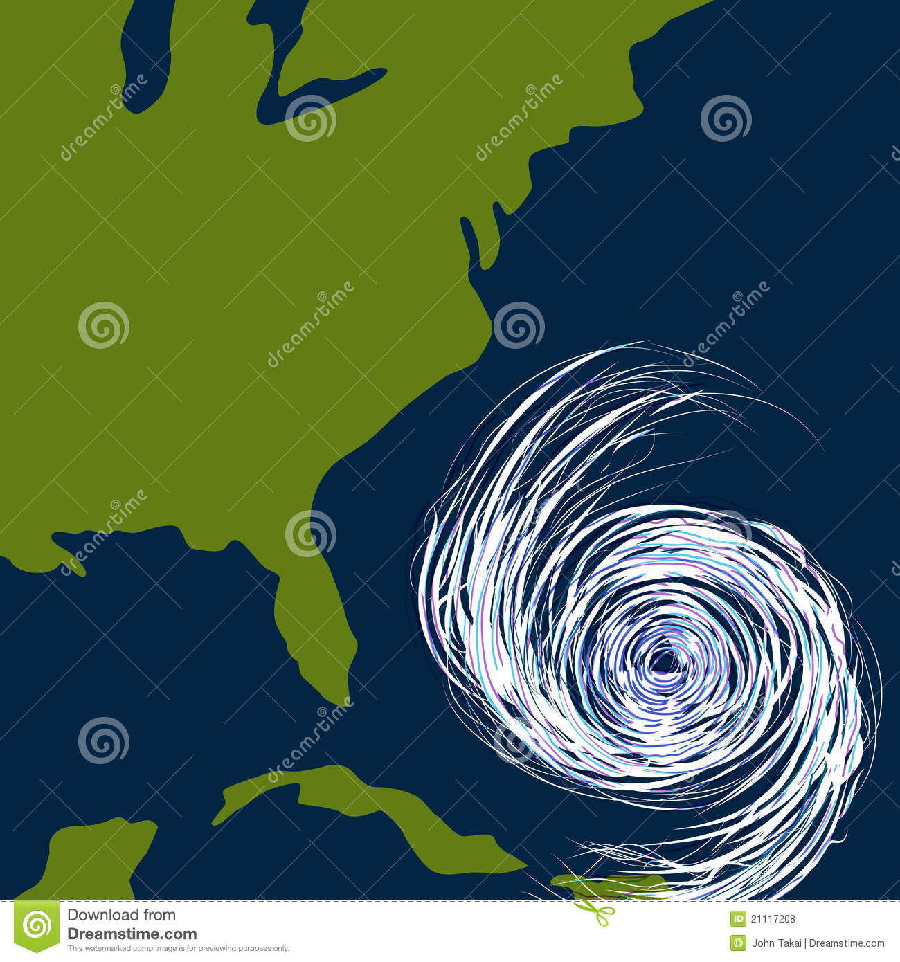 East Coast Hurricane Drawing Royalty Free Stock Photos   Image