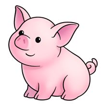 Cute Baby Pig Coloring Pages   Pig Cartoon Coloring Pages
