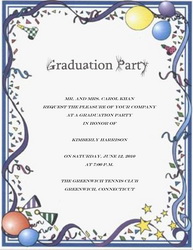 Graduation Party Invitation Words Templates Clip Art   Wording