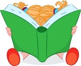 Kimberlywilliams   15439574 A Cartoon Girl Reading A Book Jpg   Detail