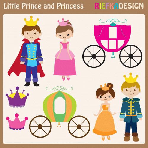 My Grafico  Little Prince And Princess Clipart