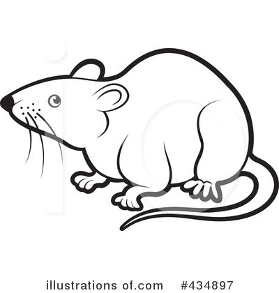 Rats Clipart Black And White Royalty Free  Rf  Rat Clipart