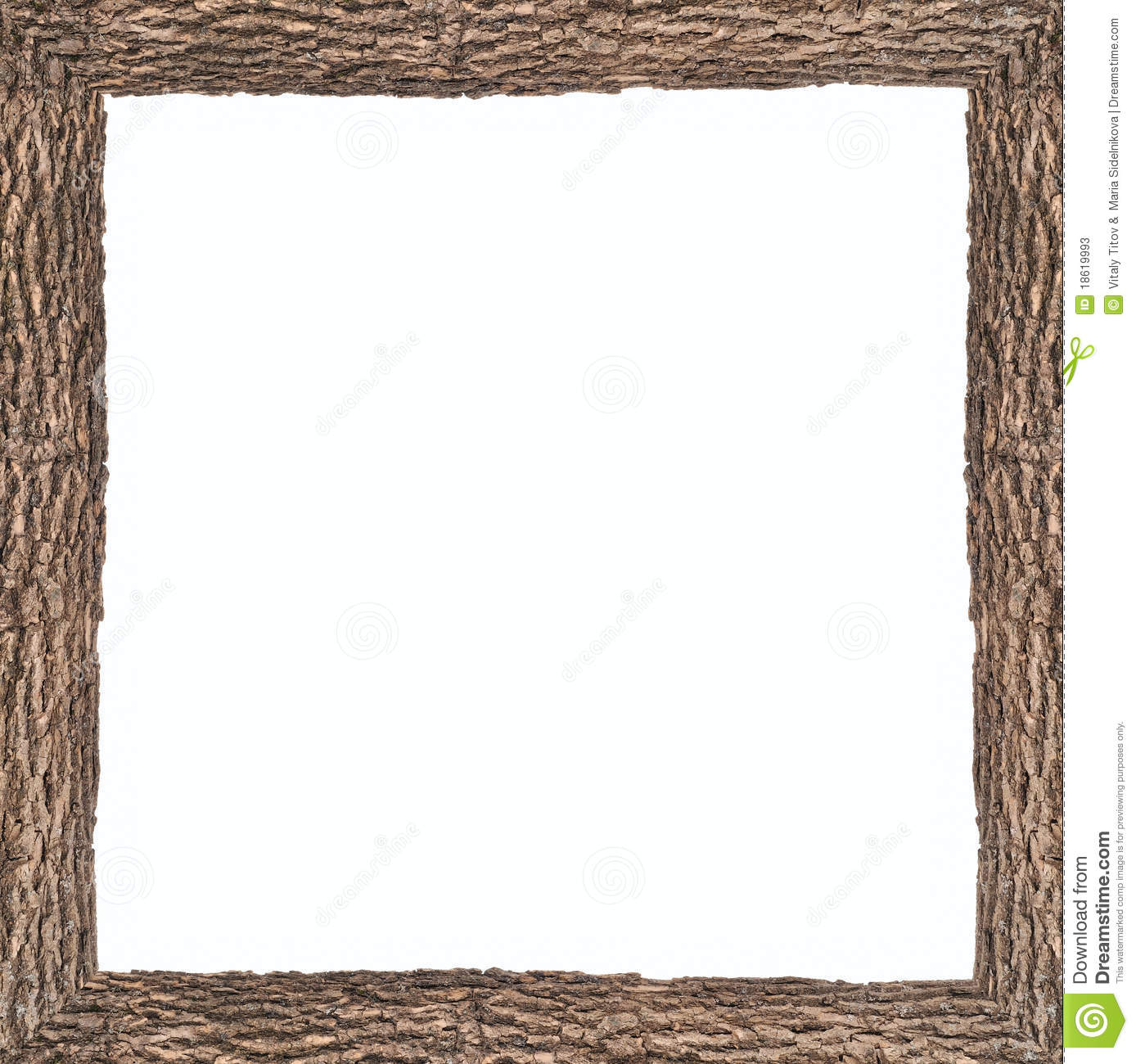 Square Frame Clipart Square Frame With Wooden Bark