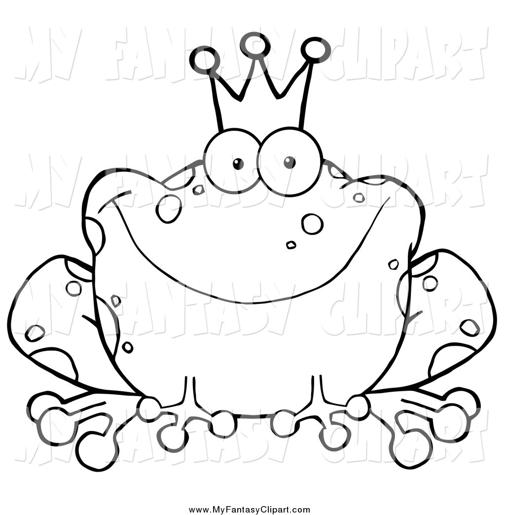 Toad Clipart Black And White Clip Art Of A Black And White Fairy Tale